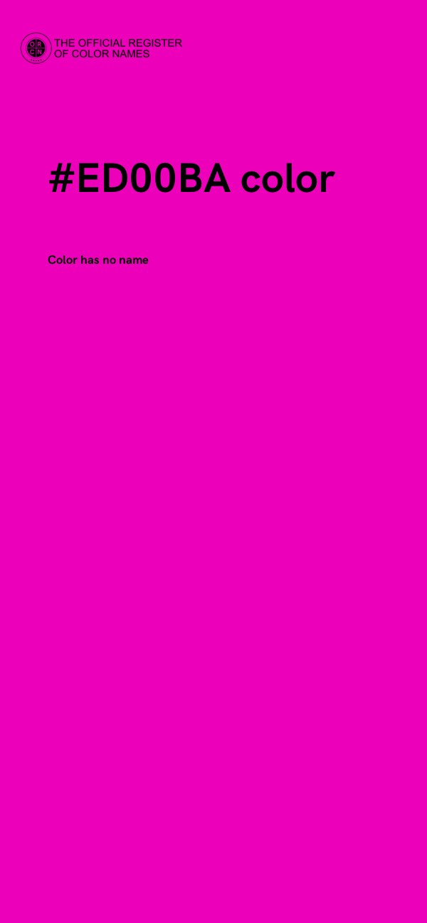 #ED00BA color image