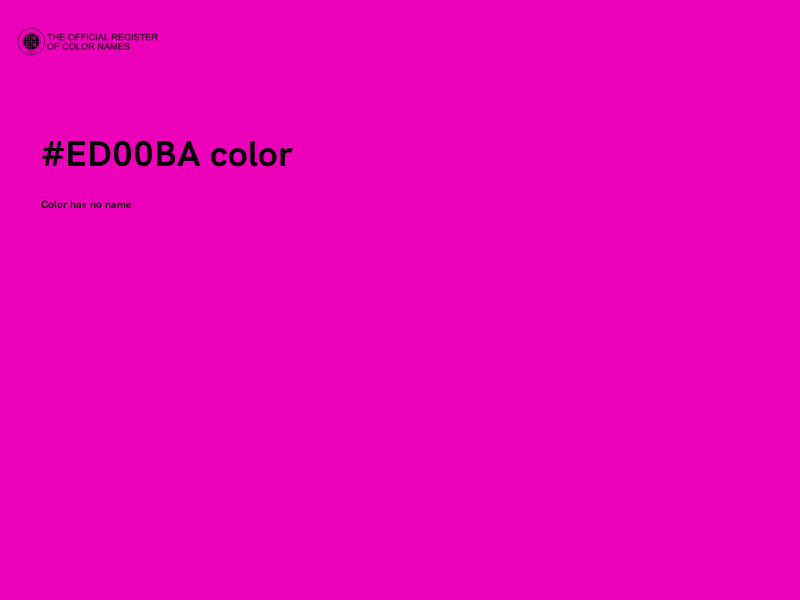 #ED00BA color image
