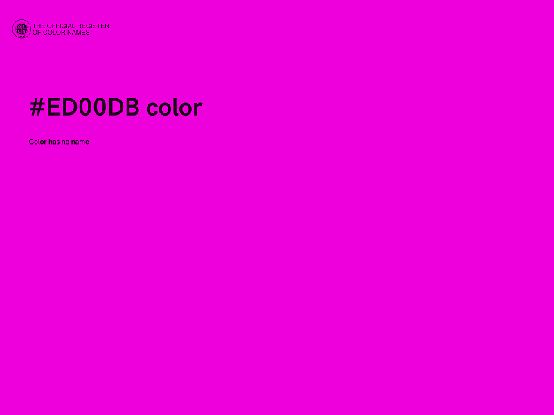 #ED00DB color image