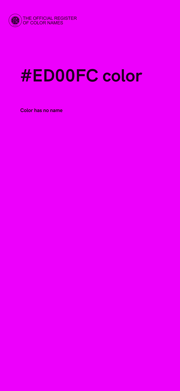 #ED00FC color image