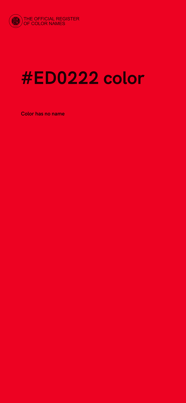 #ED0222 color image