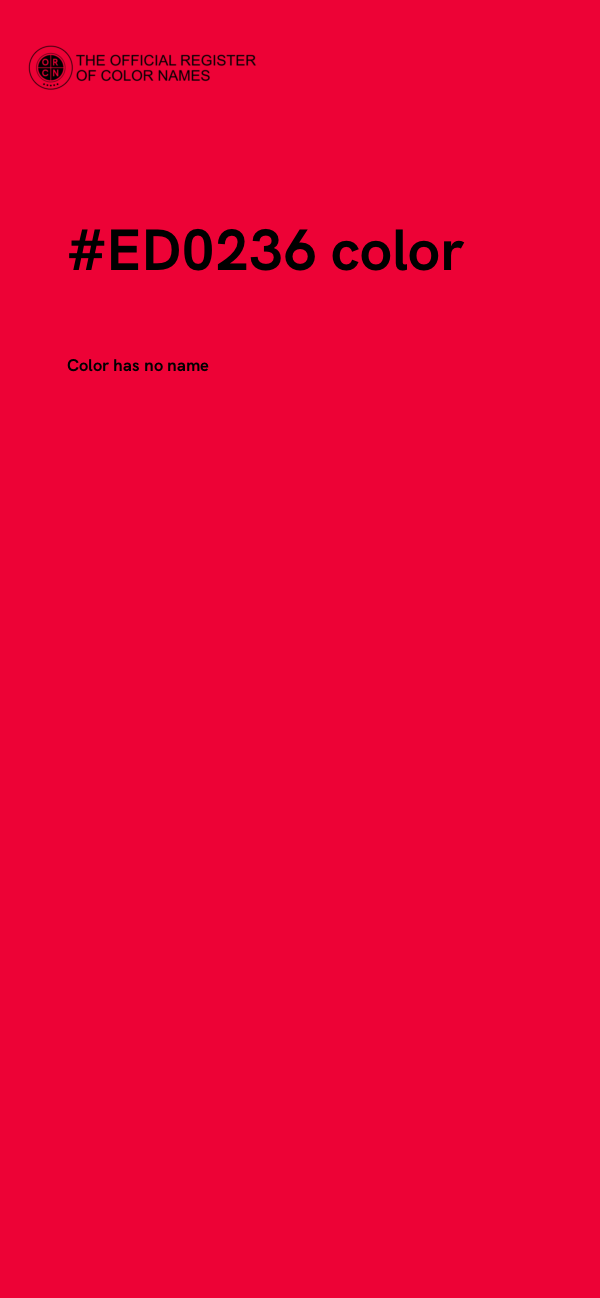 #ED0236 color image