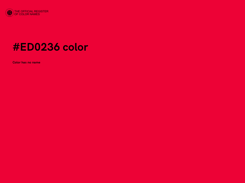 #ED0236 color image