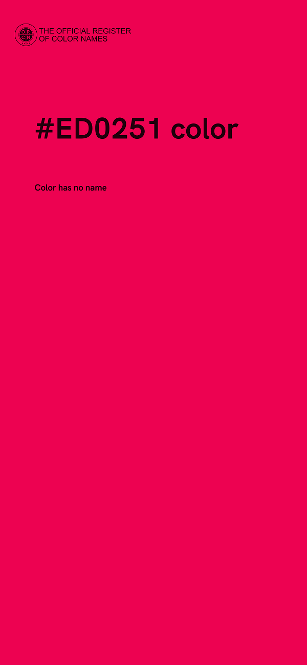 #ED0251 color image