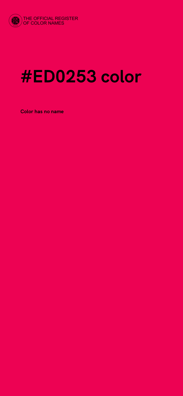 #ED0253 color image