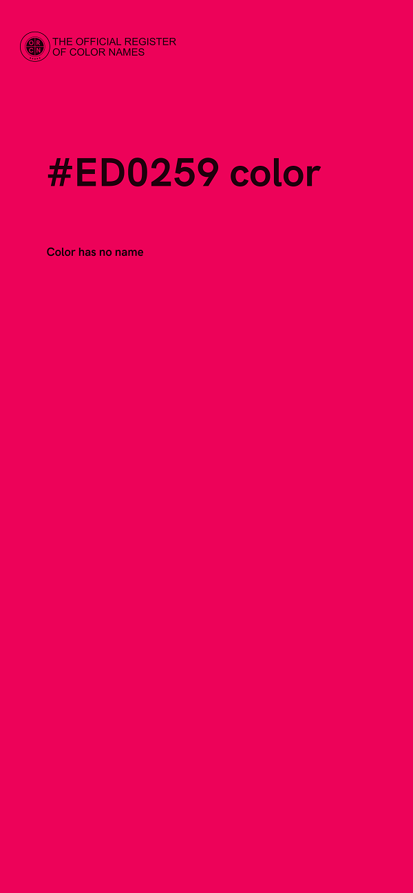 #ED0259 color image
