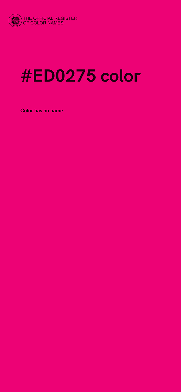 #ED0275 color image