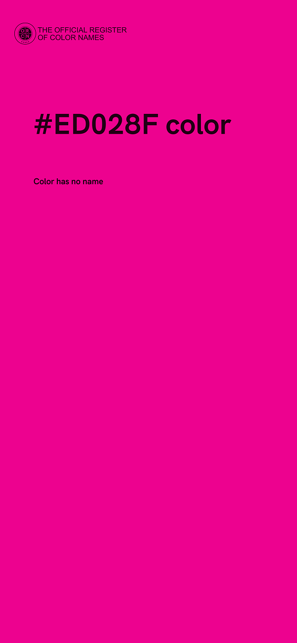 #ED028F color image