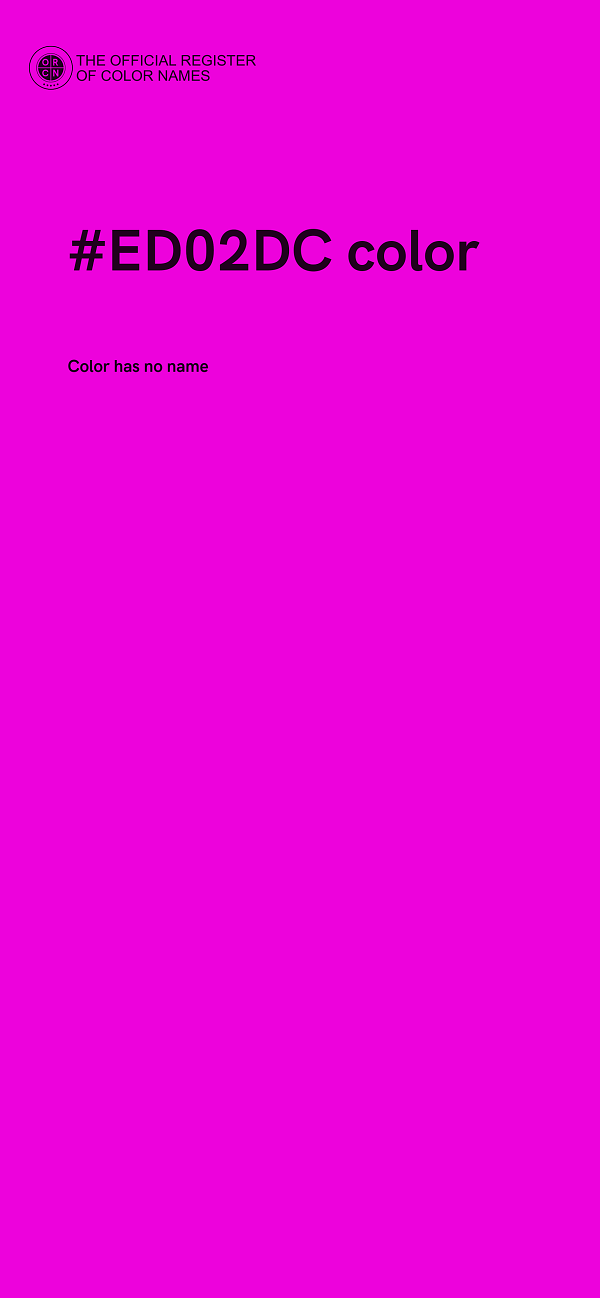 #ED02DC color image