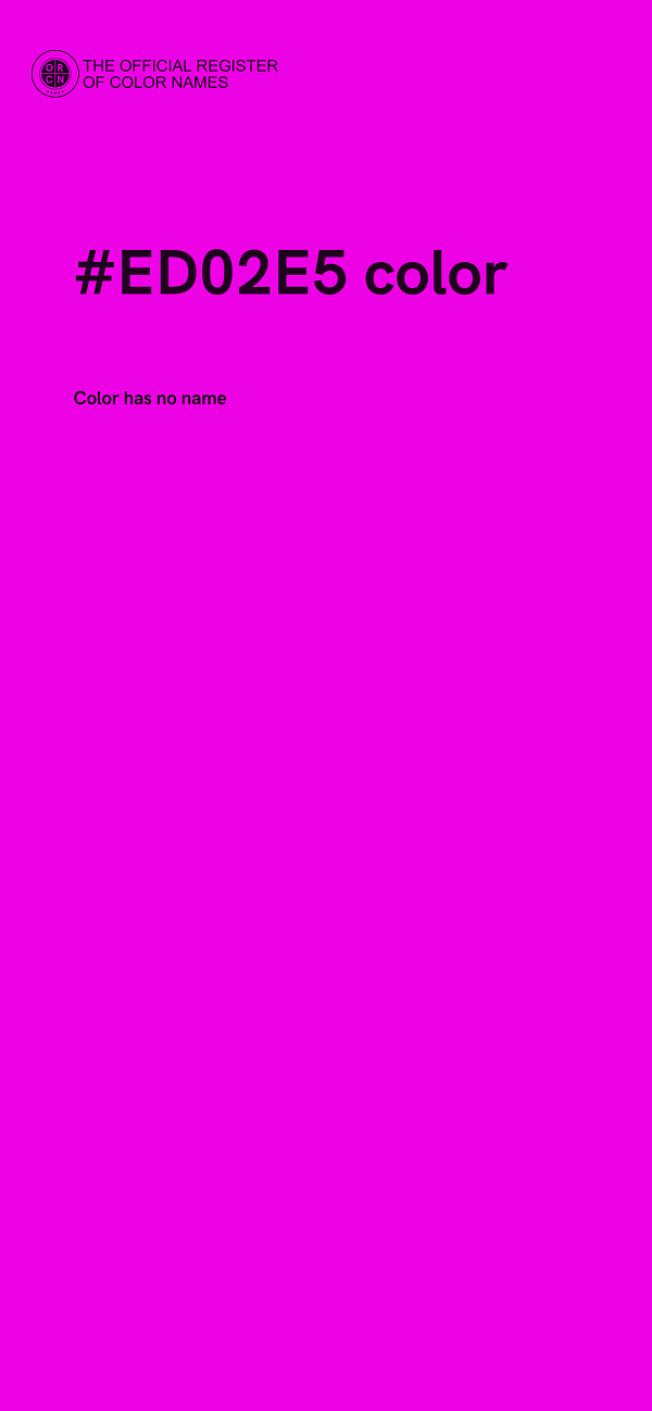 #ED02E5 color image