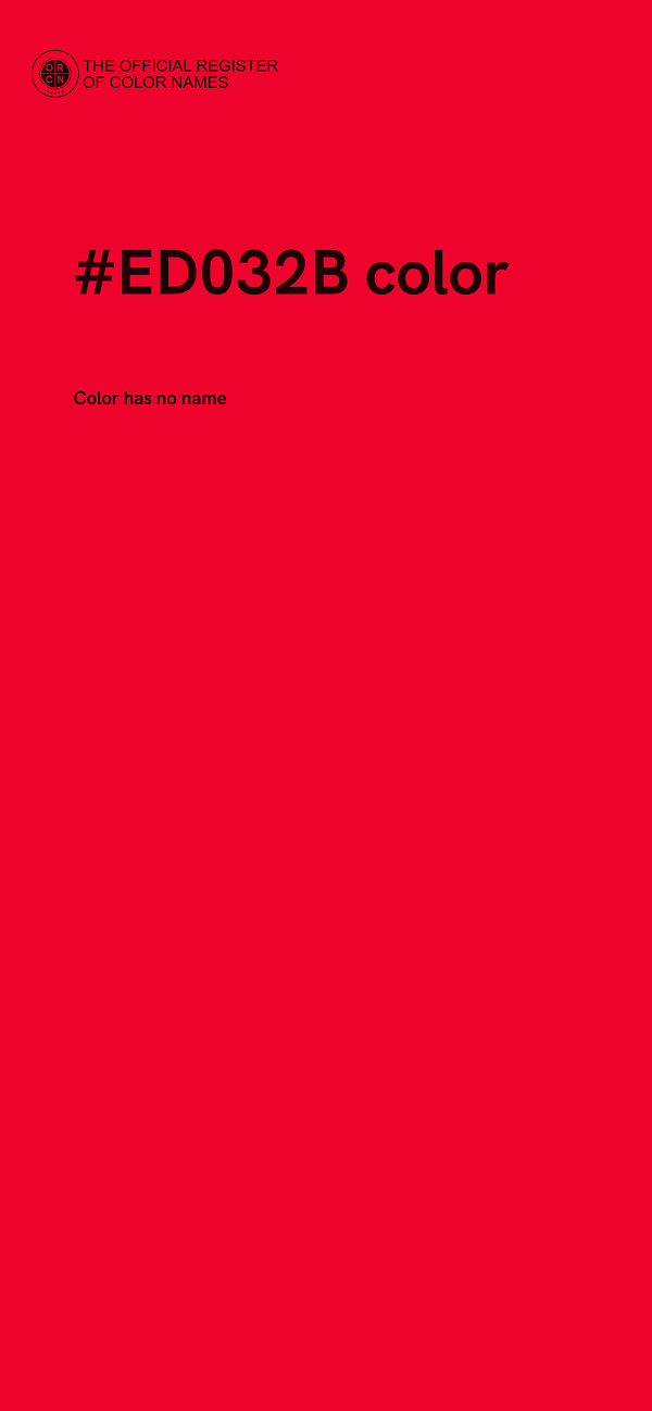 #ED032B color image