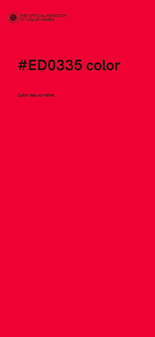 #ED0335 color image