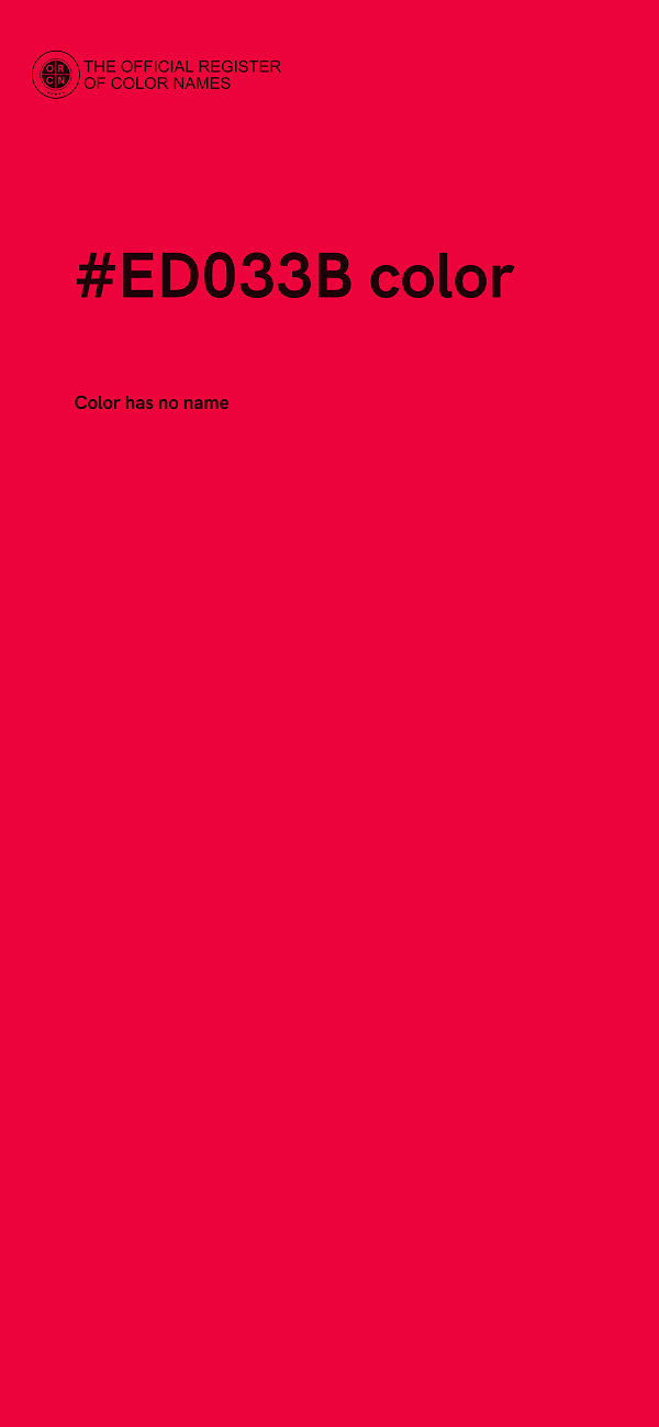 #ED033B color image