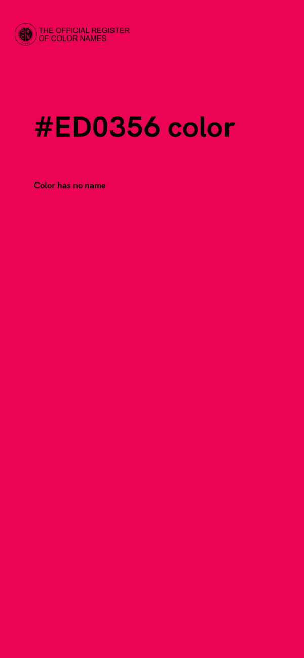#ED0356 color image
