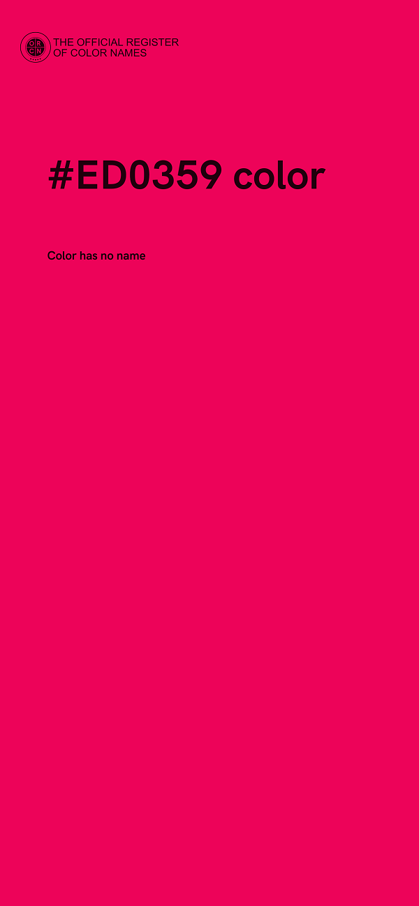 #ED0359 color image