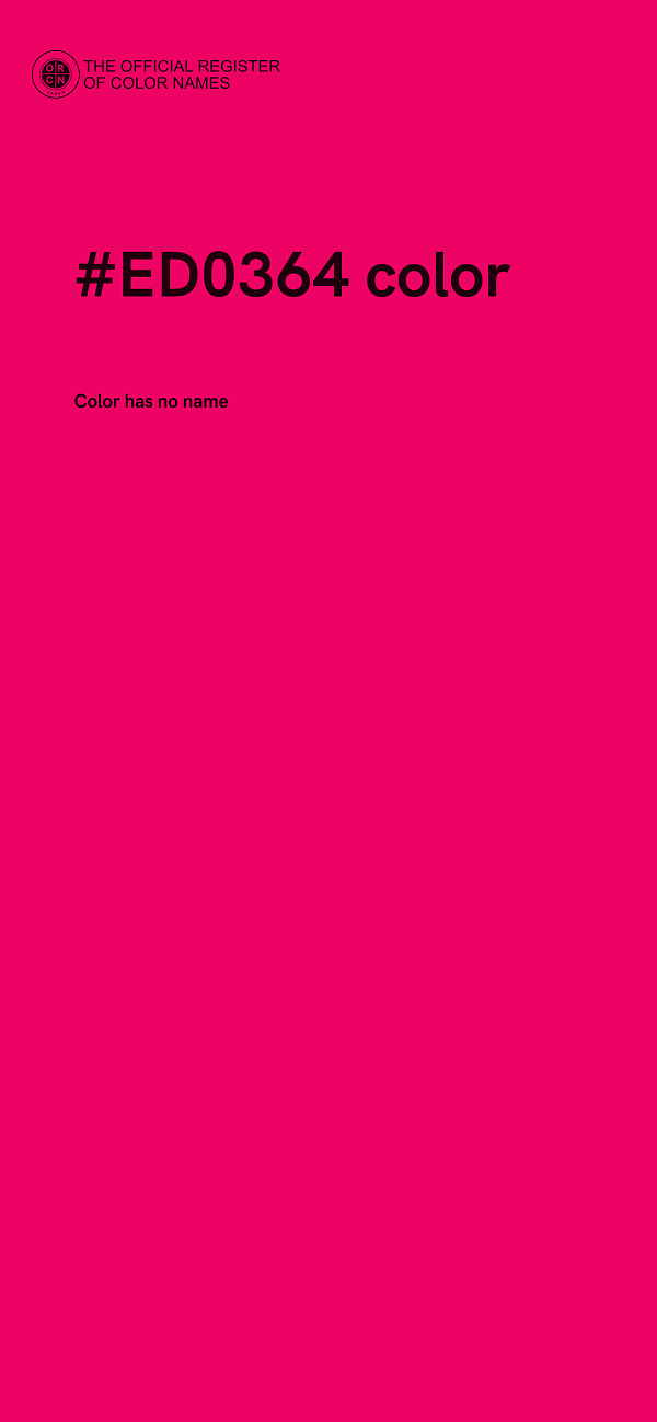 #ED0364 color image