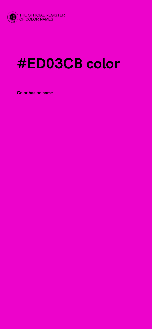 #ED03CB color image