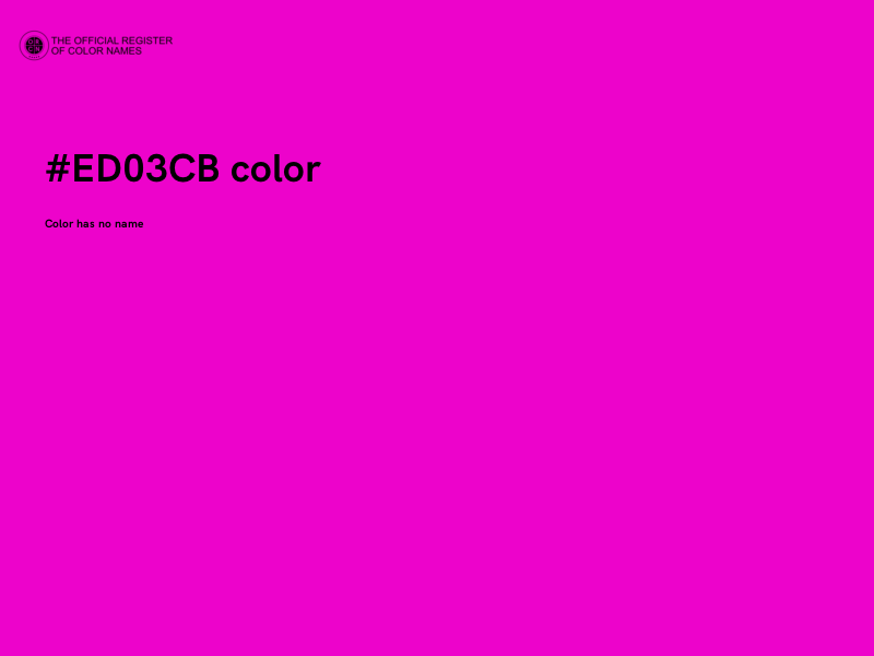 #ED03CB color image