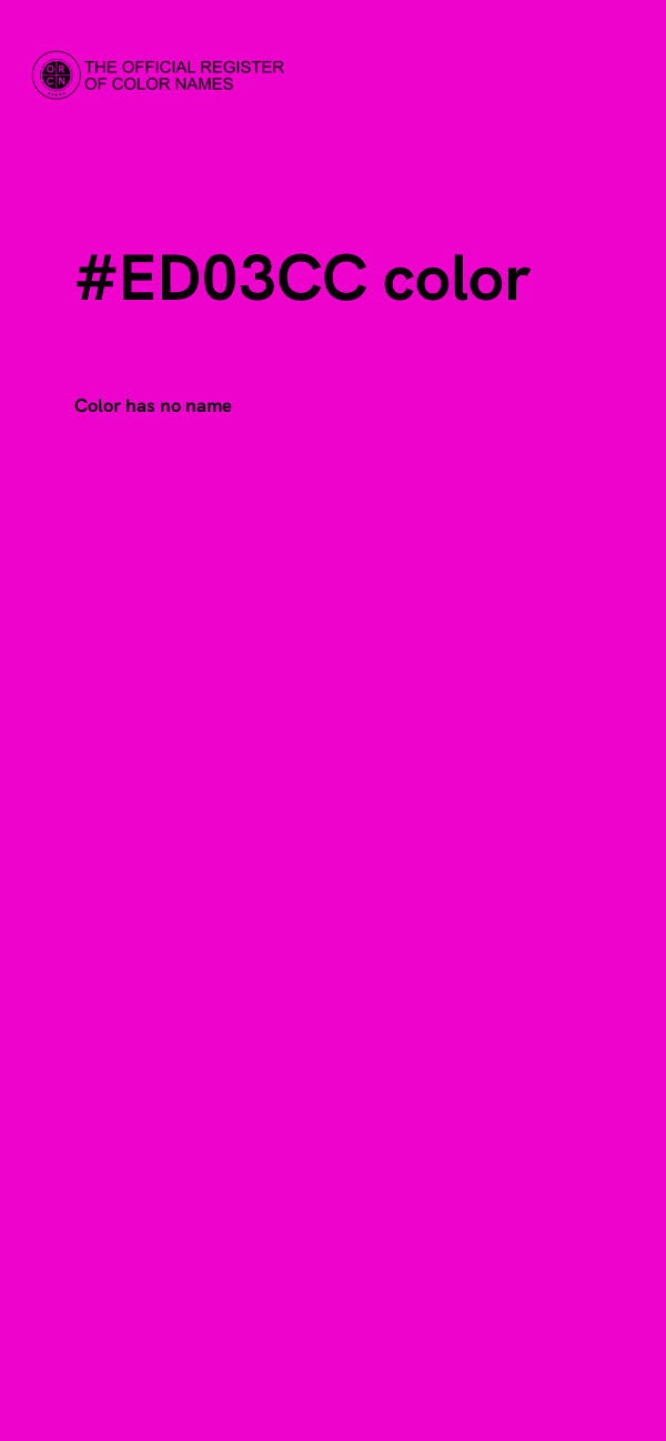 #ED03CC color image
