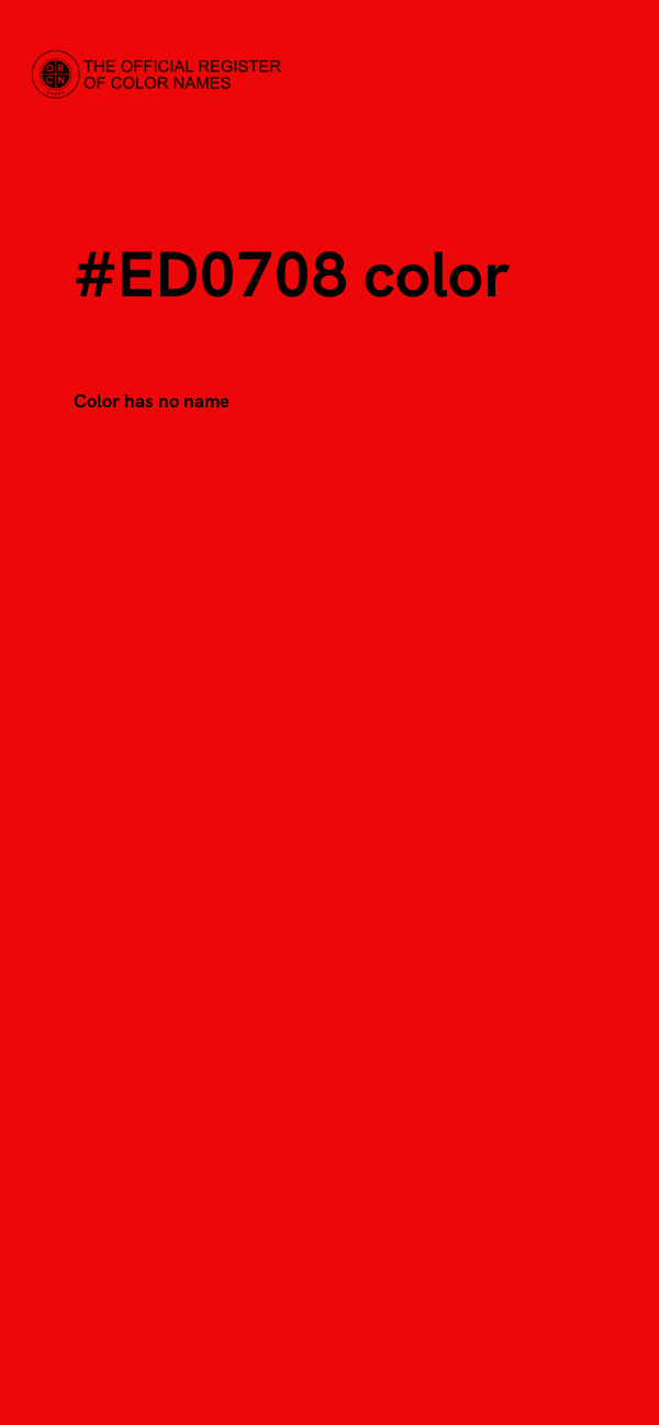 #ED0708 color image