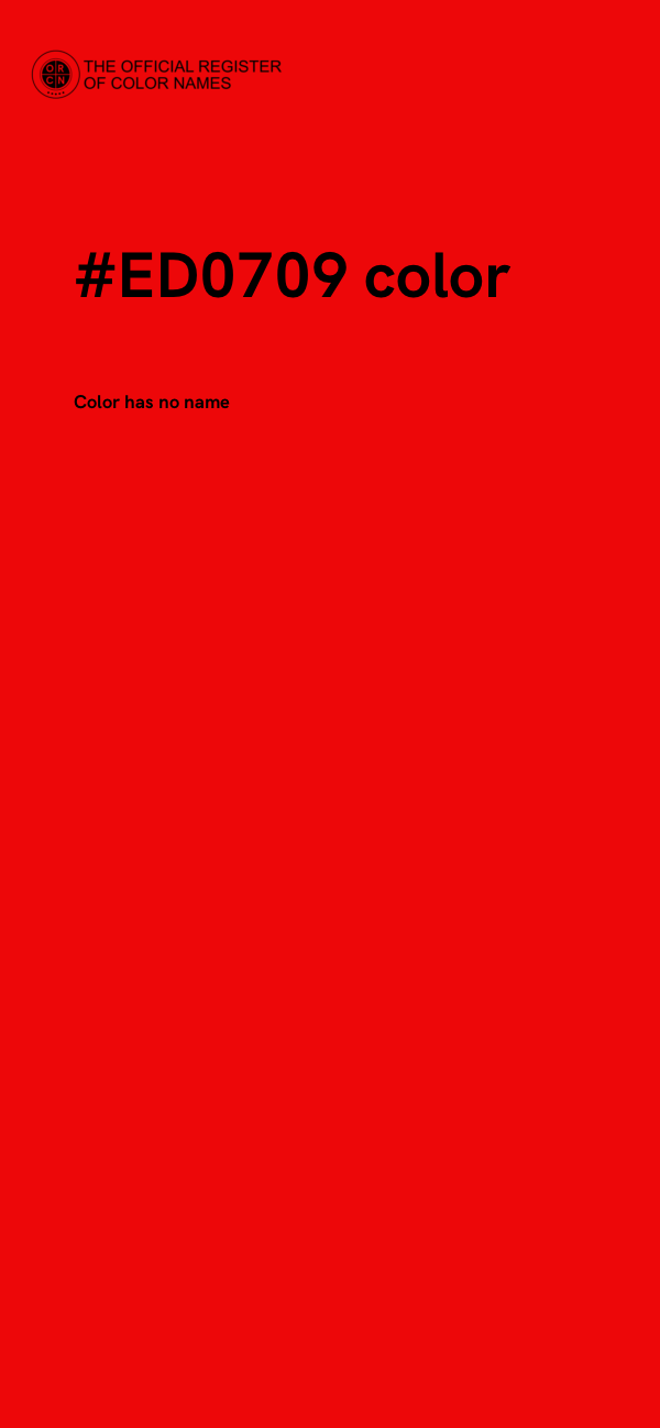 #ED0709 color image