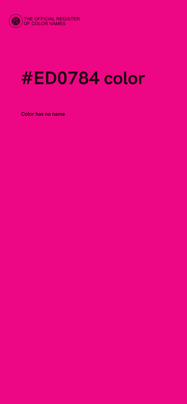 #ED0784 color image
