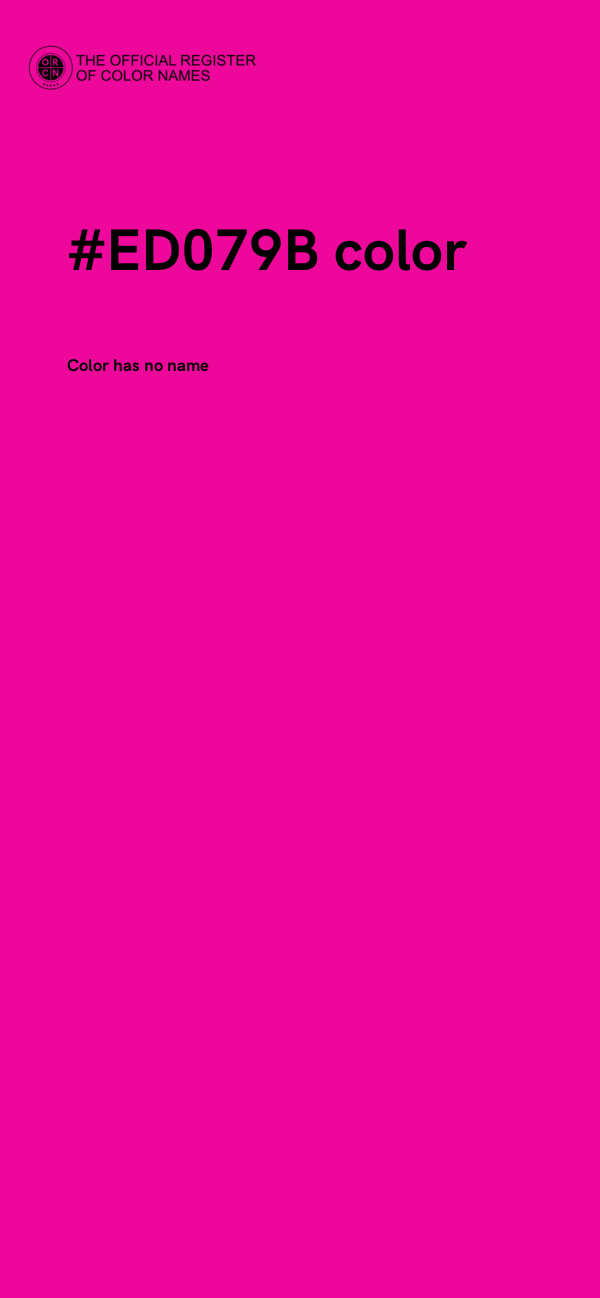 #ED079B color image