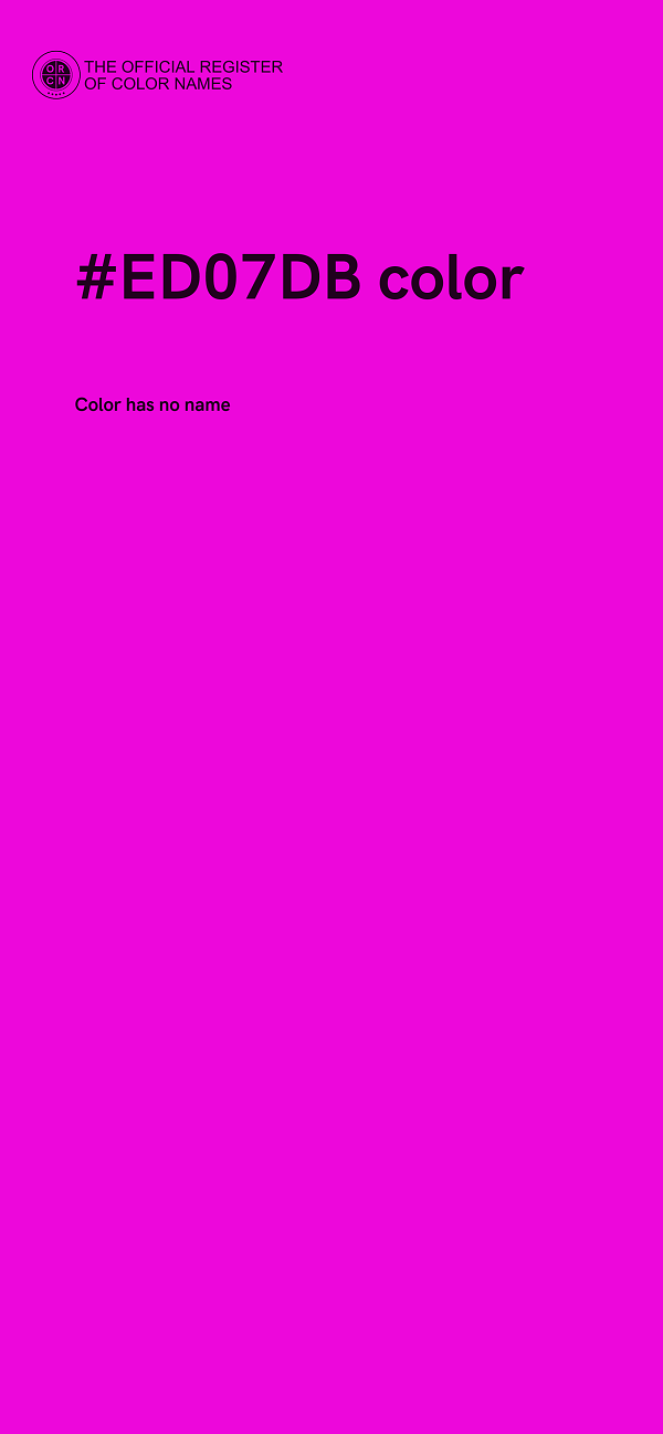 #ED07DB color image