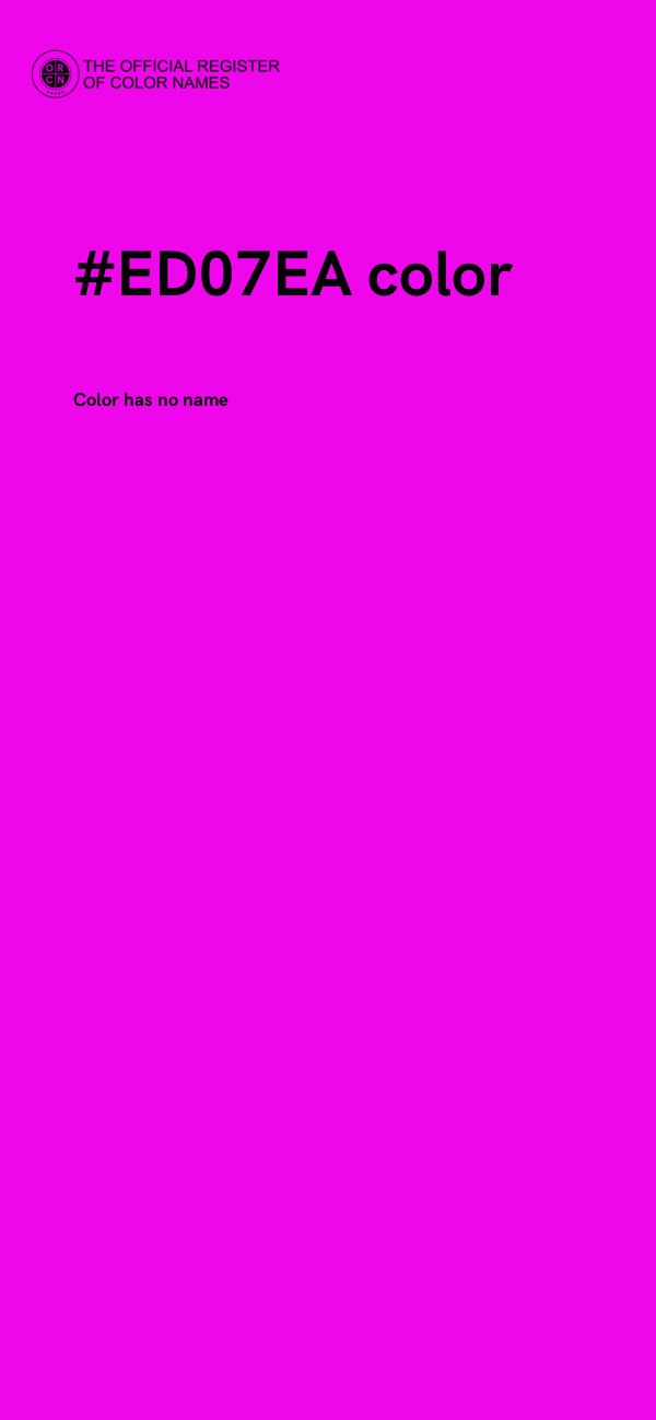 #ED07EA color image