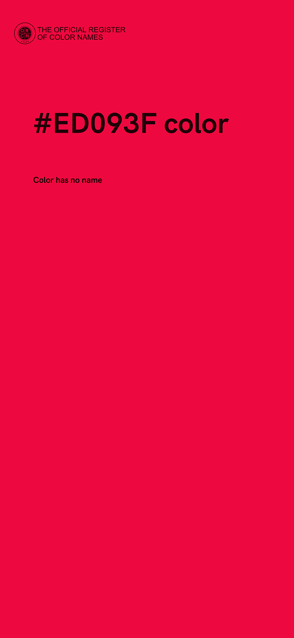 #ED093F color image