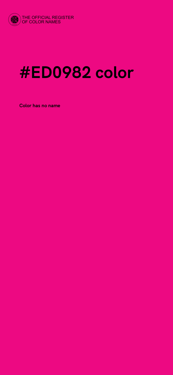 #ED0982 color image