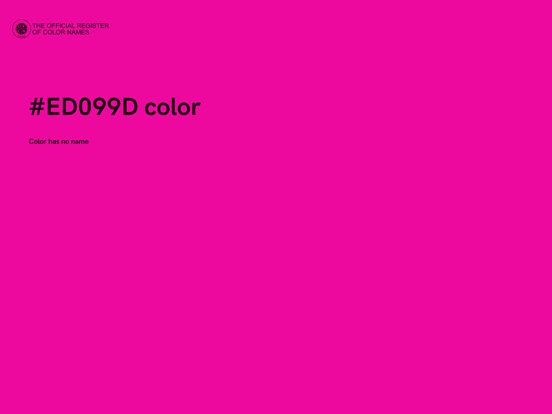 #ED099D color image