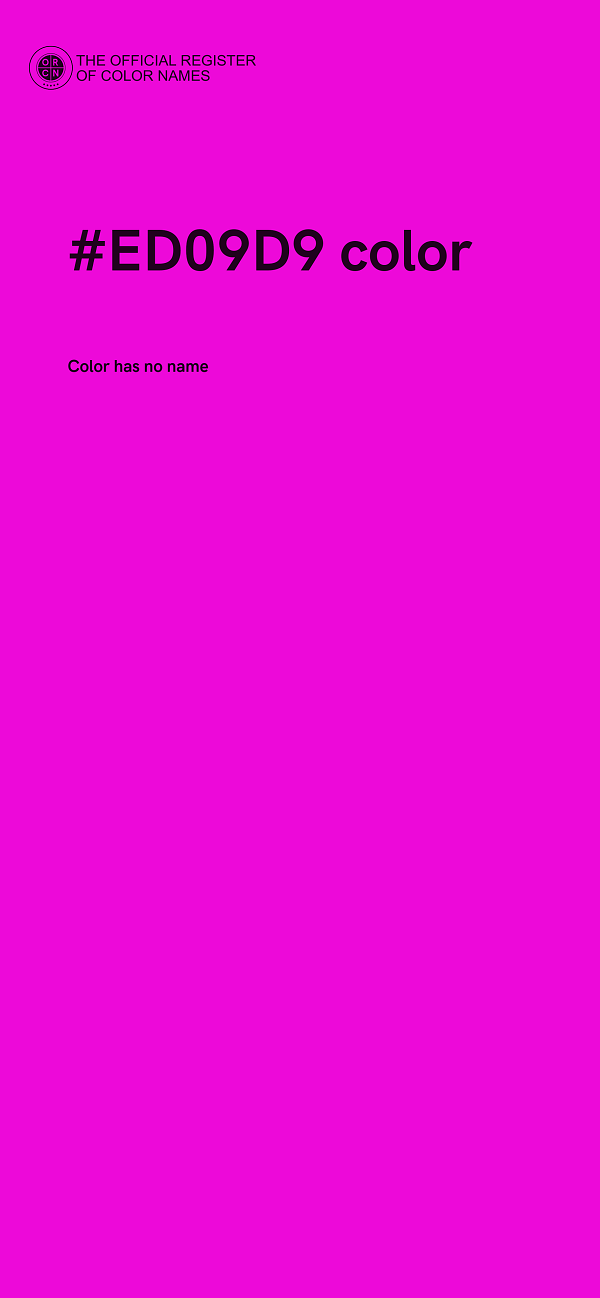 #ED09D9 color image
