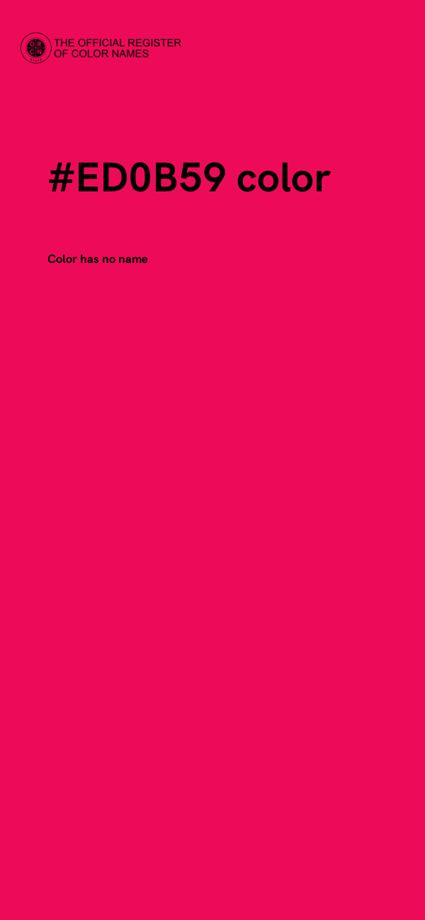 #ED0B59 color image
