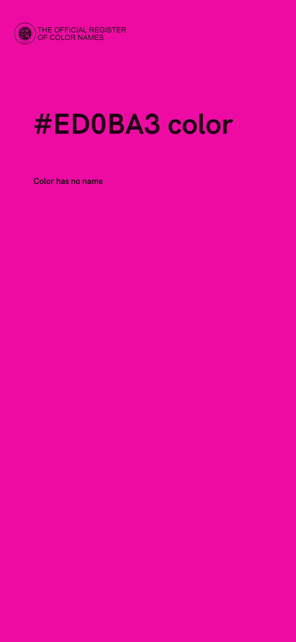 #ED0BA3 color image