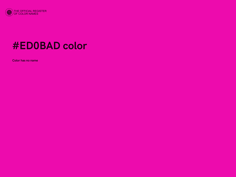 #ED0BAD color image