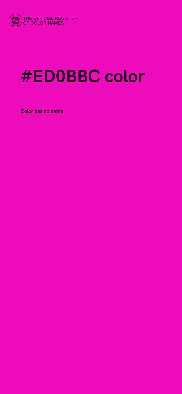 #ED0BBC color image