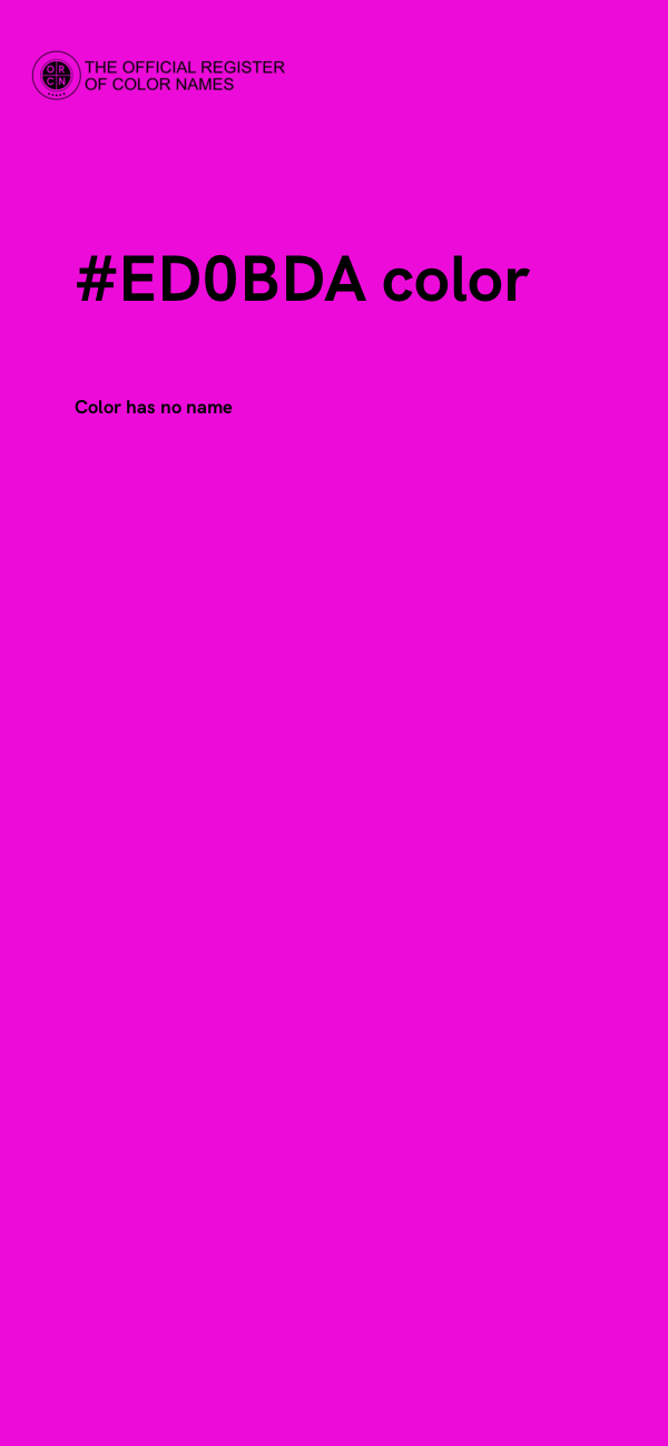 #ED0BDA color image