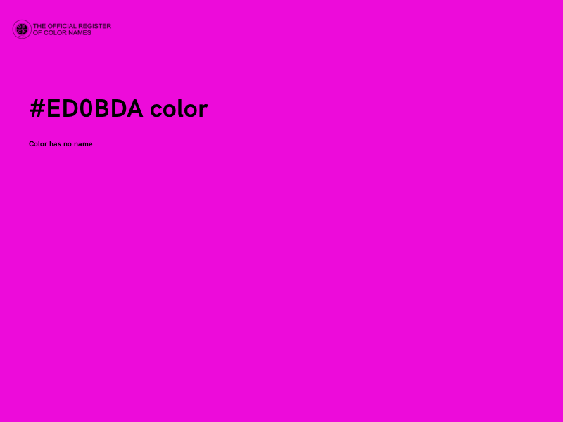 #ED0BDA color image