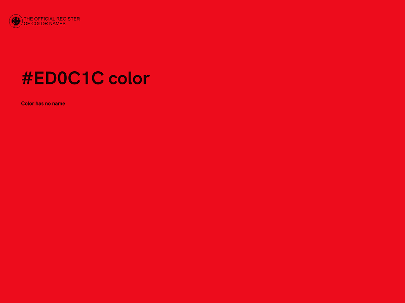 #ED0C1C color image