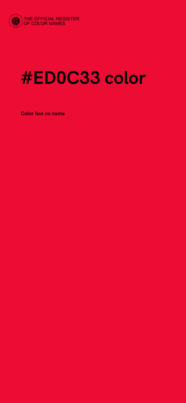 #ED0C33 color image