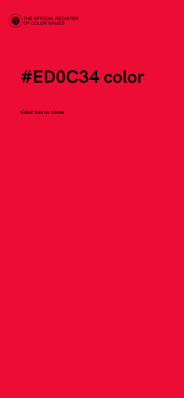 #ED0C34 color image