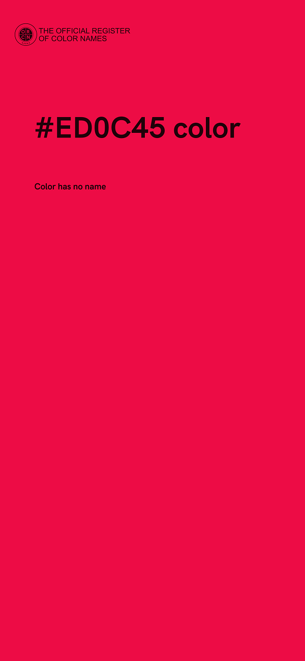 #ED0C45 color image