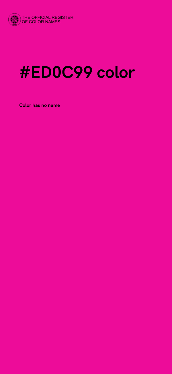 #ED0C99 color image