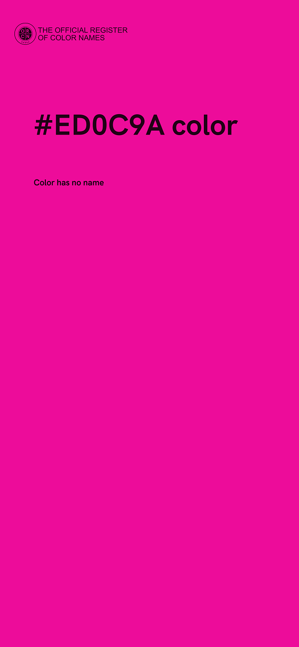 #ED0C9A color image