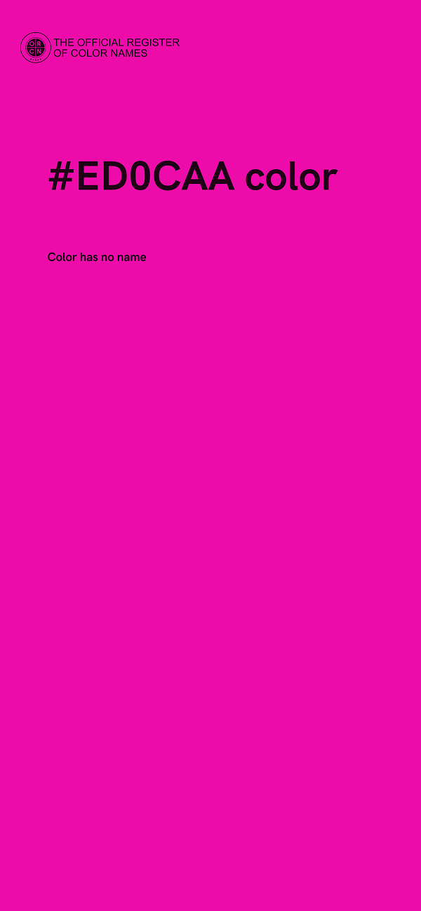 #ED0CAA color image