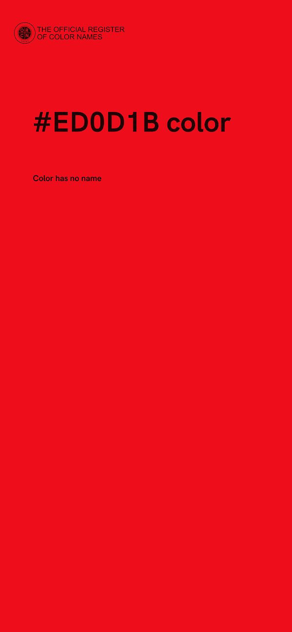 #ED0D1B color image
