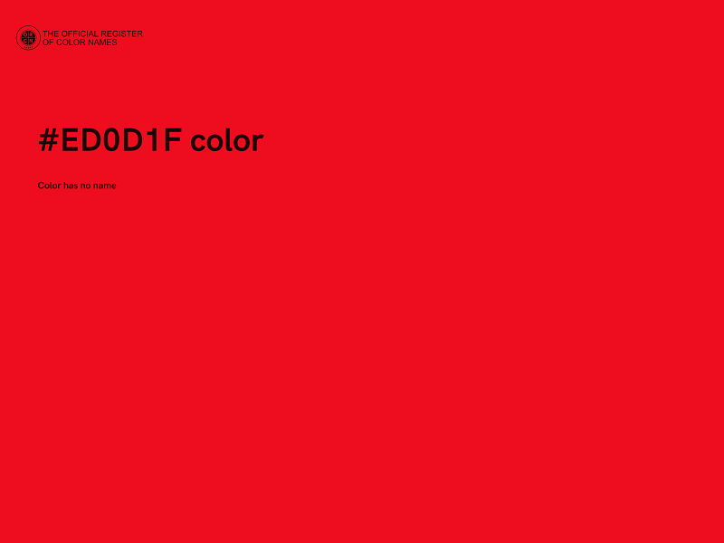 #ED0D1F color image