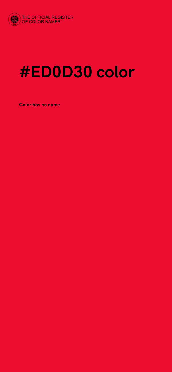 #ED0D30 color image