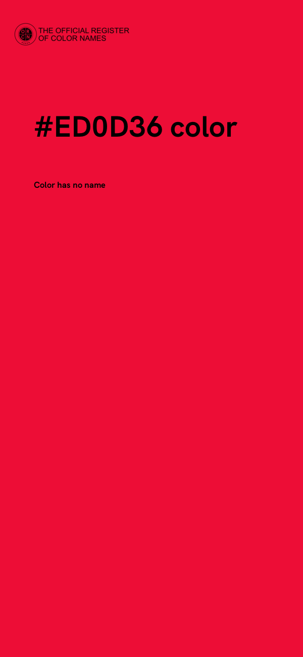 #ED0D36 color image